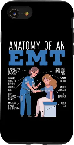 Vista 13 de iPhone 15 Anatomía de un EMT Paramédico EMT EMS Health Care Case