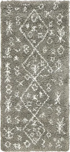 Vista 8 de Unique Loom Rabat Shag Collection - Alfombra moderna de felpa y diseño de nómada, de inspiración tribal marroquí y tribal