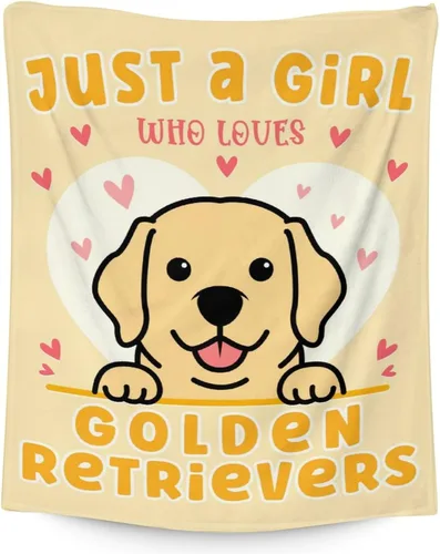 Vista 29 de Golden Retriever - Manta de regalo – 30 x 40 pulgadas, bonita manta de perro para amantes de los perros, niños, niños y niñas, mantas suaves