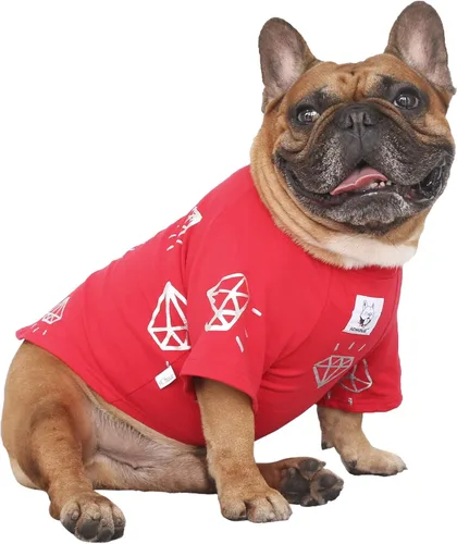 Vista 7 de iChoue - Pijamas y monos para mascotas, traje de cuerpo entero para perros medianos y grandes como para Corgi, Shiba Inu, Bulldog francés, Pug