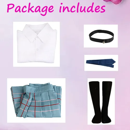 Vista 6 de Kvikci Anime My Dress Up Darling - Disfraces de cosplay para uniforme escolar, Kitagawa, camisa, falda, trajes JK para niñas y mujeres
