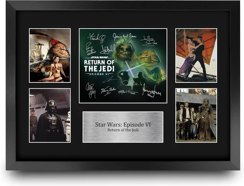 Vista 28 de HWC Trading Star Wars Episodio 1 La Amenaza Fantasma Regalos Presentación Impresa Autografiada Montaje para Fans de Recuerdos de Películas - 16" x