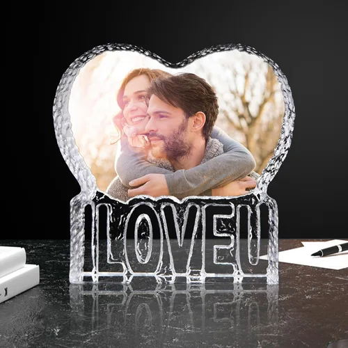 Vista 12 de Foto de cristal 3D personalizada, marco de fotos personalizado con luz nocturna de cristal 3D, el mejor regalo para parejas, amor, mujeres, hombres