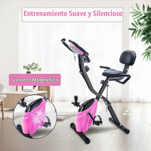 Vista 6 de Merax Bicicleta de entrenamiento para el hogar: bicicleta estática reclinada 2 en 1 y posiciones verticales de bicicleta de ciclismo