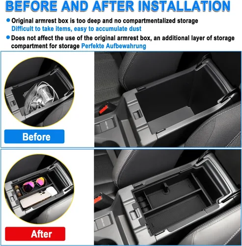 Vista 3 de SHAOHAO 2 unidades para Subaru Crosstrek 2026 Organizador de consola central apto para Subaru Crosstrek e Impreza 2023 2024 2025 2026 Accesorios