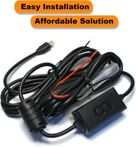 Vista 6 de EDOTech Kit de cable de alimentación de coche ultra compacto micro USB directo para GPS Tracker Navigator Altavoz Bluetooth Qi cargador inalámbrico