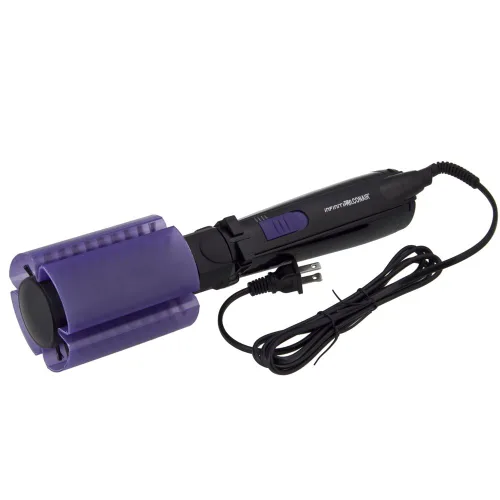 Vista 5 de Peine redondo rotador para el cabello Infiniti Pro Spin Air, con aire caliente, 2 pulgadas, color oscuro, de Conair, Estilizador rotativo, giro