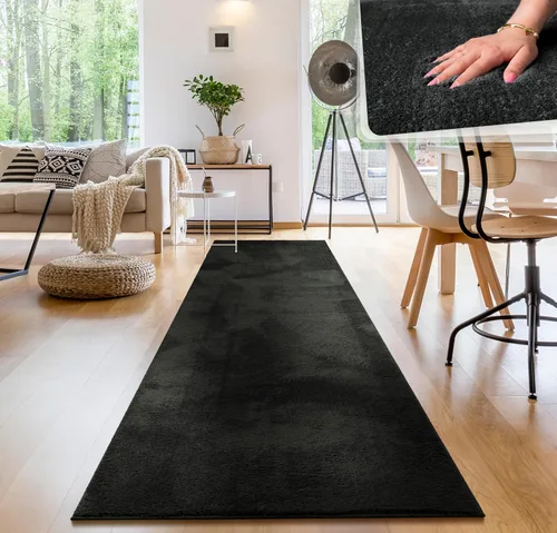 Vista 34 de Paco Home Alfombra suave en cobre acogedora alfombra antideslizante color sólido lavable, tamaño: 6'7" x 9'2" Marrón cobre