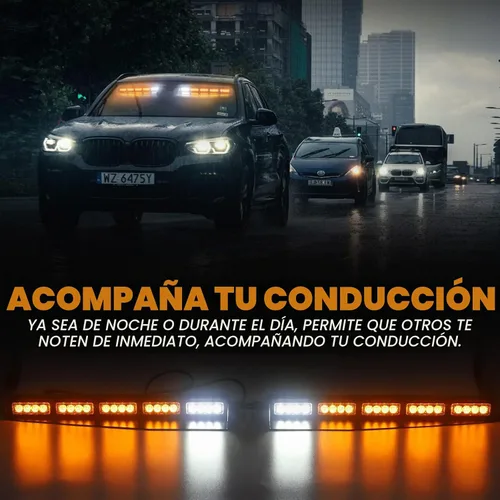 Vista 2 de XRIDONSEN Barra de luz para visera de 34 pulgadas, 40 luces LED Ámbar