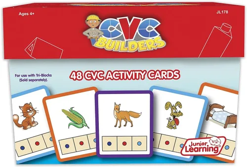 Vista 2 de Junior Learning, CVC Word Builders, Tarjetas de actividad