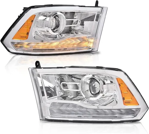 Vista 10 de PIT66 Conjunto de faros delanteros LED, compatible con Dodge Ram 1500 2500 3500 2013 2014 2015 2016 2017 2018, lente transparente, carcasa negra