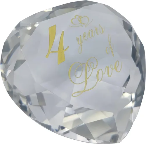 Vista 12 de Regalos de cristal de aniversario de 1 año para ella y él, primera boda para marido, esposa, novio o novia, regalo de aniversario de un año