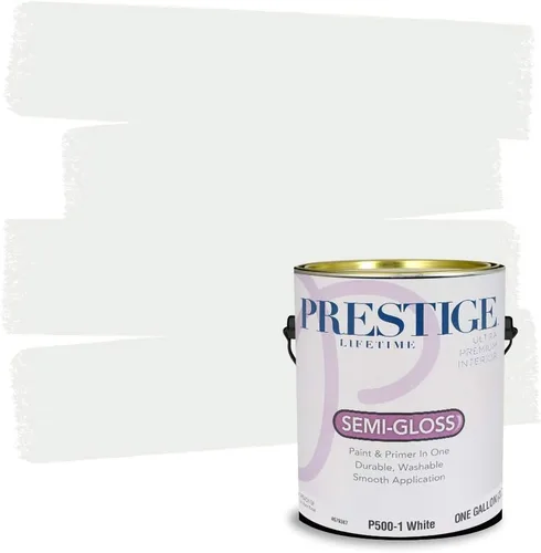 Vista 4 de PRESTIGE - Pintura para techos interiores, 1 galón, blanco brillante