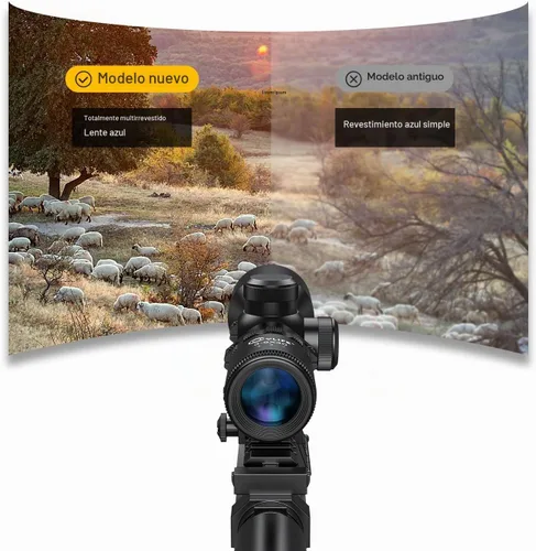Vista 4 de CVLIFE 3-9x40 Mira Compacta de Rifle con Retículo de Punto de Mira y Monturas para Apuntar Rápido