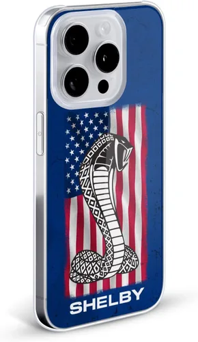 Vista 2 de Head Case Designs Shelby - Carcasa rígida con licencia oficial de la bandera estadounidense compatible con Apple iPhone 14 Pro Max