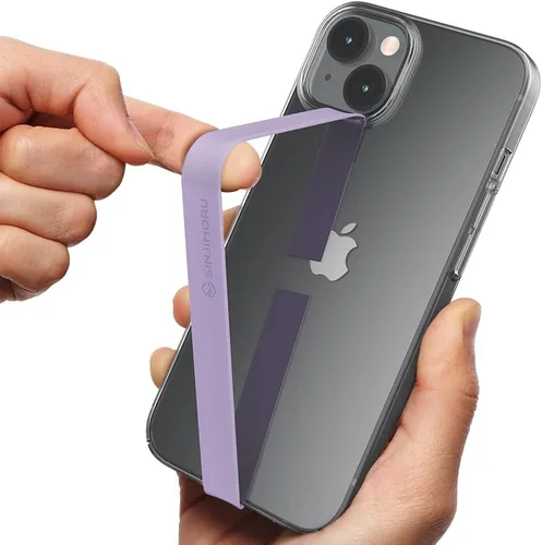 Vista 11 de Sinjimoru Correa elástica de silicona para teléfono, soporte de agarre flexible y elástico para iPhone y Android, bucles de teléfono seguros