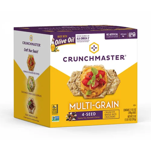 Vista 2 de Crunchmaster Galleta de varios granos (paquete de 1) 21 onzas