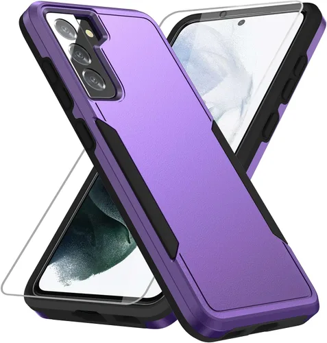 Vista 8 de Funda para Samsung Galaxy S21 Plus, con protector de pantalla HD [probada contra caídas de grado militar], funda protectora resistente a prueba