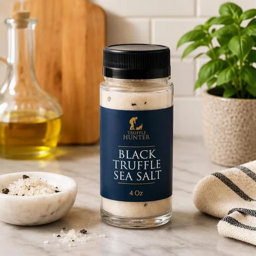 Vista 4 de TruffleHunter, Condimento de sal marina de trufa negra - 4 oz