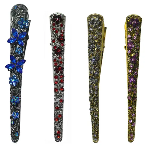 Vista 31 de NM110-2-6d1 - Juego de 6 pinzas de metal resistentes para el cabello para mujeres y niñas