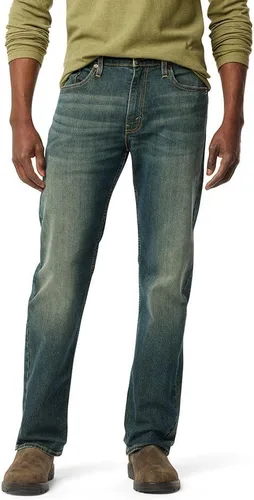 Vista 15 de Signature de Levi Strauss & Co. Gold Jeans Fit Flex - Jeans de ajuste relajado para hombre Índigo medio (elástico)