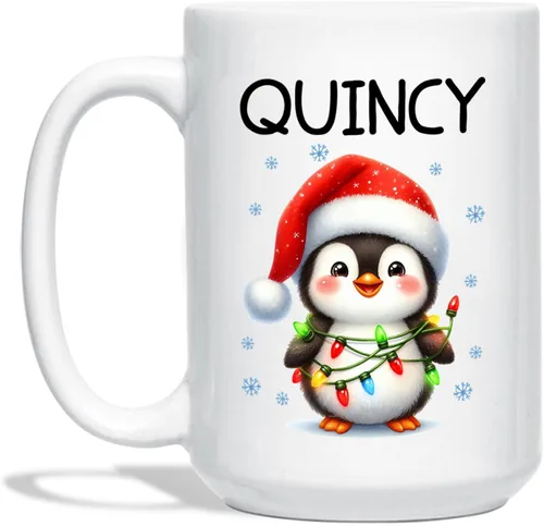 Vista 10 de Taza Personalizada Construcción De Muñeco De Nieve Con Nombre, Taza De Café De Navidad Muñeco De Nieve, Tazas De Árbol De Navidad Personalizadas