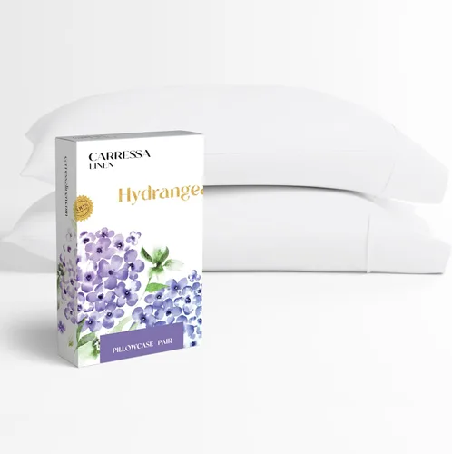 Vista 33 de Carressa Linen - Juego de sábanas 100% algodón de 600 hilos