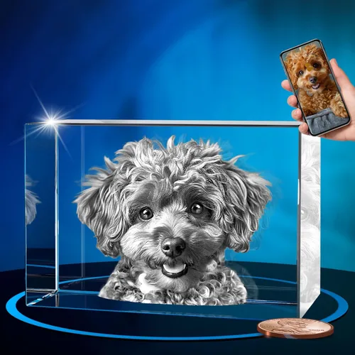 Vista 33 de ArtPix 3D Foto de cristal, regalos personalizados de Navidad para mujeres, esposa, ella, él, hombres, marido, abuela, gran regalo personalizado