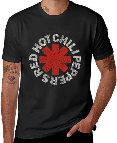 Vista 2 de Cool Hot Peppers Clásico Unisex Cuello Redondo Manga Corta Música Algodón Chili T Shir
