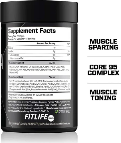 Vista 5 de PMD Sports Ultra Pump Fuel Insanity - Pre entrenamiento - Cherry Bombsicle (30 porciones) Sports Omega Cuts Elite Thermogenic Fat Burner