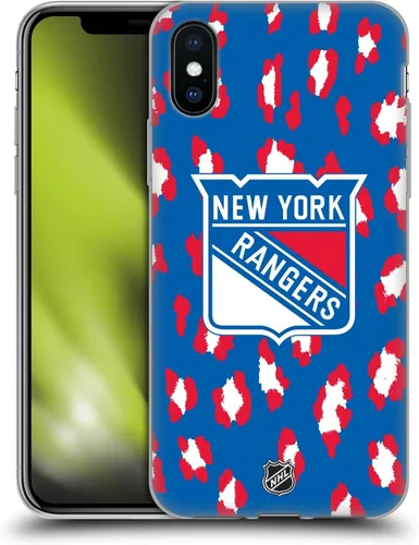 Vista 30 de Head Case Designs Funda de gel suave con licencia oficial de la NHL Camouflage New York Rangers compatible con Apple iPhone 7 Plus/iPhone 8 Plus