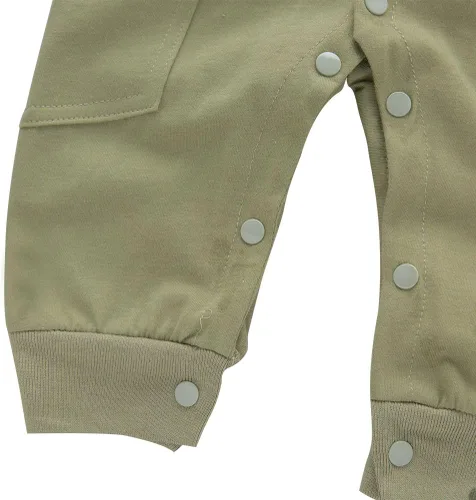 Vista 6 de Conjunto de mono piloto para niños pequeños con gorra y punzones