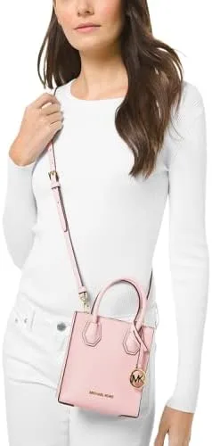 Vista 3 de Michael Kors Mercer - Bolso bandolera de piel con guijarros extra pequeño