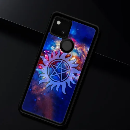 Vista 7 de CARLOCA Funda compatible con Google Pixel 4A, diseño de cosmos sobrenatural, ultra protección, a prueba de golpes, silicona suave, TPU