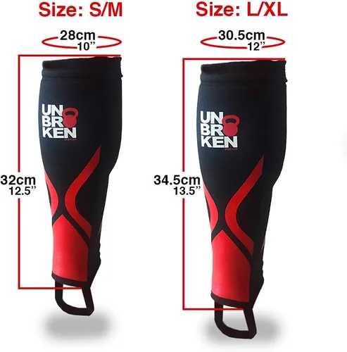 Vista 3 de UNBROKENSHOP Cross Fitness Shin Guard Calf Compression Sleeve 7mm, Weightlifting, Deadlift, Rope Climb, Box Jumps for Men and Women Single