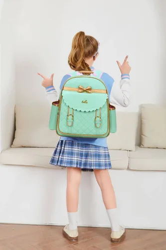 Vista 2 de Mochila impermeable de PU para niños de la escuela primaria