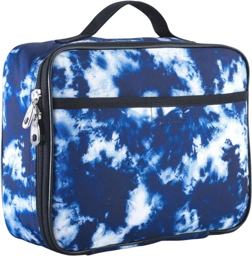 Vista 14 de Lonchera infantil de Fenrici, para niñas, adolescentes, mujeres, bolsa de almuerzo aislada, compartimentos de lados suaves, espaciosos, sin BPA Negro