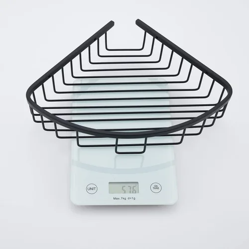 Vista 6 de Estante esquinero para ducha de baño, diseño hueco en las esquinas, ultra resistente, de acero inoxidable, organizador de champú, estante