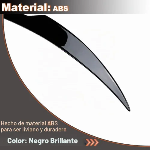 Vista 4 de Alerón trasero para Alfa Romeo Giulia Sedan 2015-2024 Tapa trasera para maletero Highkick Spoiler Wing Lip Gloss Negro