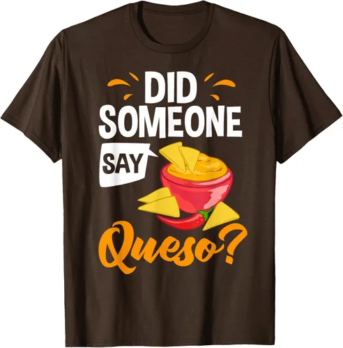 Vista 5 de Queso Dip Camiseta Chile con Queso Salsa Mexican Chips Chile con Queso, Negro