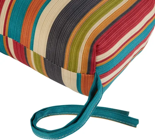 Vista 3 de Greendale Home Fashions Cojín para tumbona exterior de 72 x 22 pulgadas, Adobe Stripe