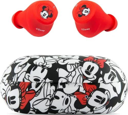 Vista 9 de Auriculares Bluetooth Disney Mickey Mouse con estuche de carga - Auriculares inalámbricos Bluetooth con micrófono incorporado y 30 horas