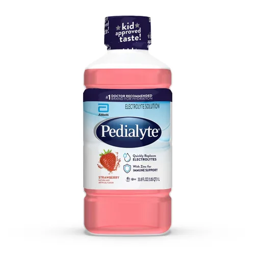 Vista 10 de Pedialyte Solución de electrolitos, botella de 33.8 onzas líquidas, sin sabor