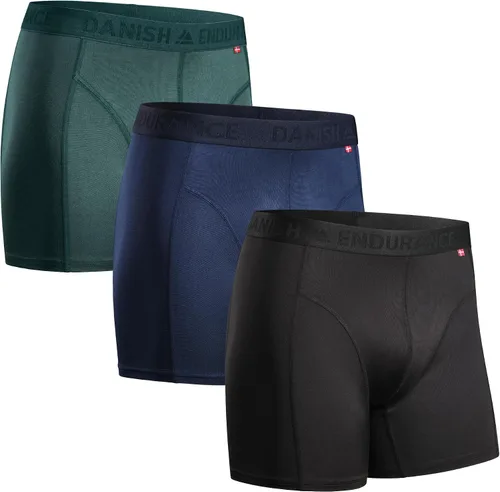 Vista 10 de DANISH ENDURANCE Calzoncillos tipo bóxer deportivos, transpirables Negro