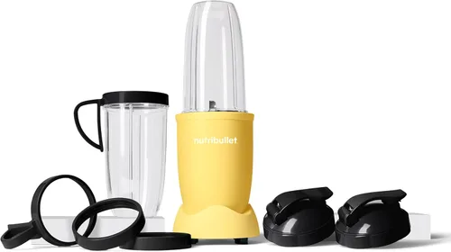 Vista 3 de NutriBullet NB9-1301ALW Pro - 13 piezas, color amarillo mate, licuadora de alimentos de 900 W