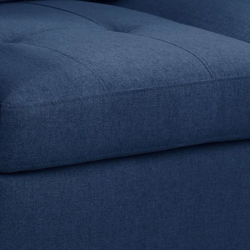 Vista 6 de Sofá modular de 55 pulgadas con otomana móvil, sofá de 2 asientos para espacios pequeños, sofá de nube en forma de L, sofá modular pequeño para sala
