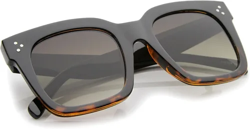 Vista 24 de zeroUV - Gafas de sol cuadradas retro de moda de gran tamaño para mujer estilo vintage 1.969 pulgadas