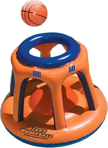 Vista 8 de Piscina inflable gigante de juguete Swimline para shootball Juego de baloncesto flotante (inflable)