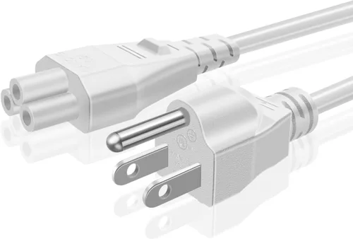 Vista 8 de TNP Cable de alimentación para portátil de 3 clavijas, IEC C5 a NEMA 5-15P, cable de 3 pies Cable de repuesto estilo Mickey Mouse para adaptadores