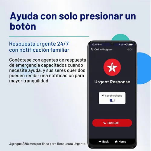 Vista 3 de LIVELY Smartphone Jitterbug para personas mayores, no necesita SIM, Smart5